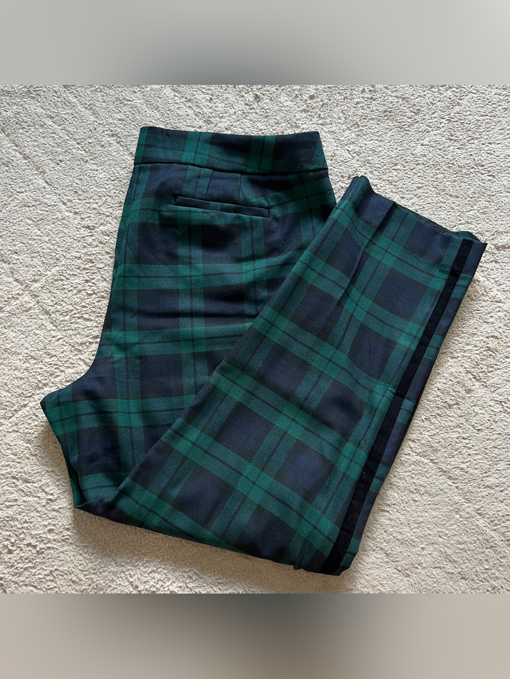 Talbots Hampshire Ankle Pants Sz 14P Wool Blend Plaid Office Professional Preppy